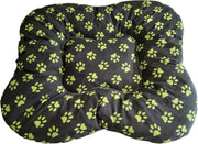 kussen voor kleine honden - Katten 70-70 cm ( Zwart met pootmotieven)