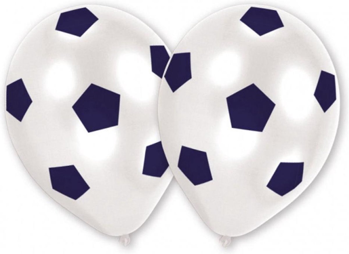 AMSCAN - 8 voetbalballonnen - Decoratie > Ballonnen
