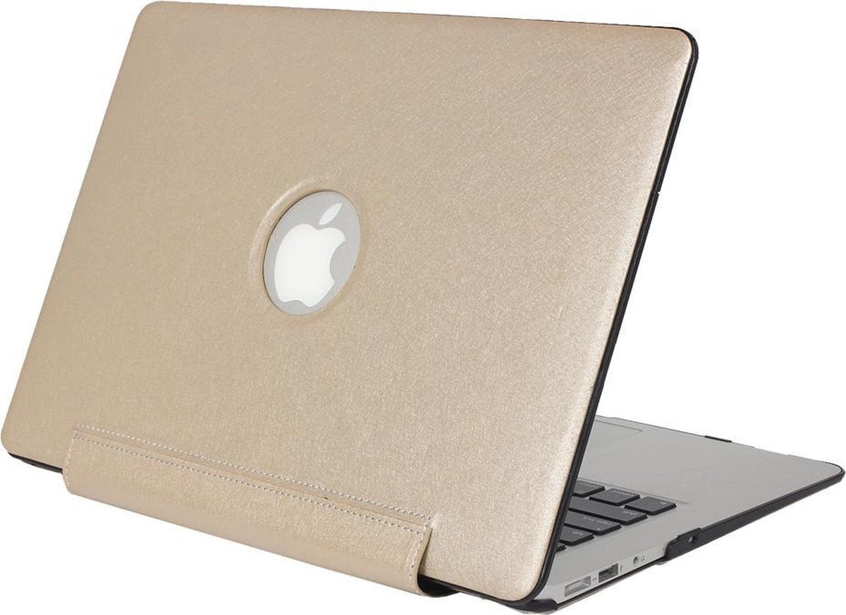 Mobigear Hard Case Silk Texture United Goud voor Apple MacBook Air 13 inch