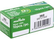 362 Knoopcel Zilveroxide 1.55 V 25 mAh Murata SR721SW-PBWW 10 stuk(s)