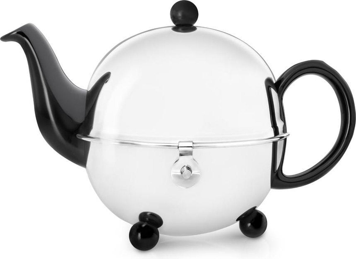 Bredemeijer Cosy Theepot - 0.9 l - RVS - Zwart