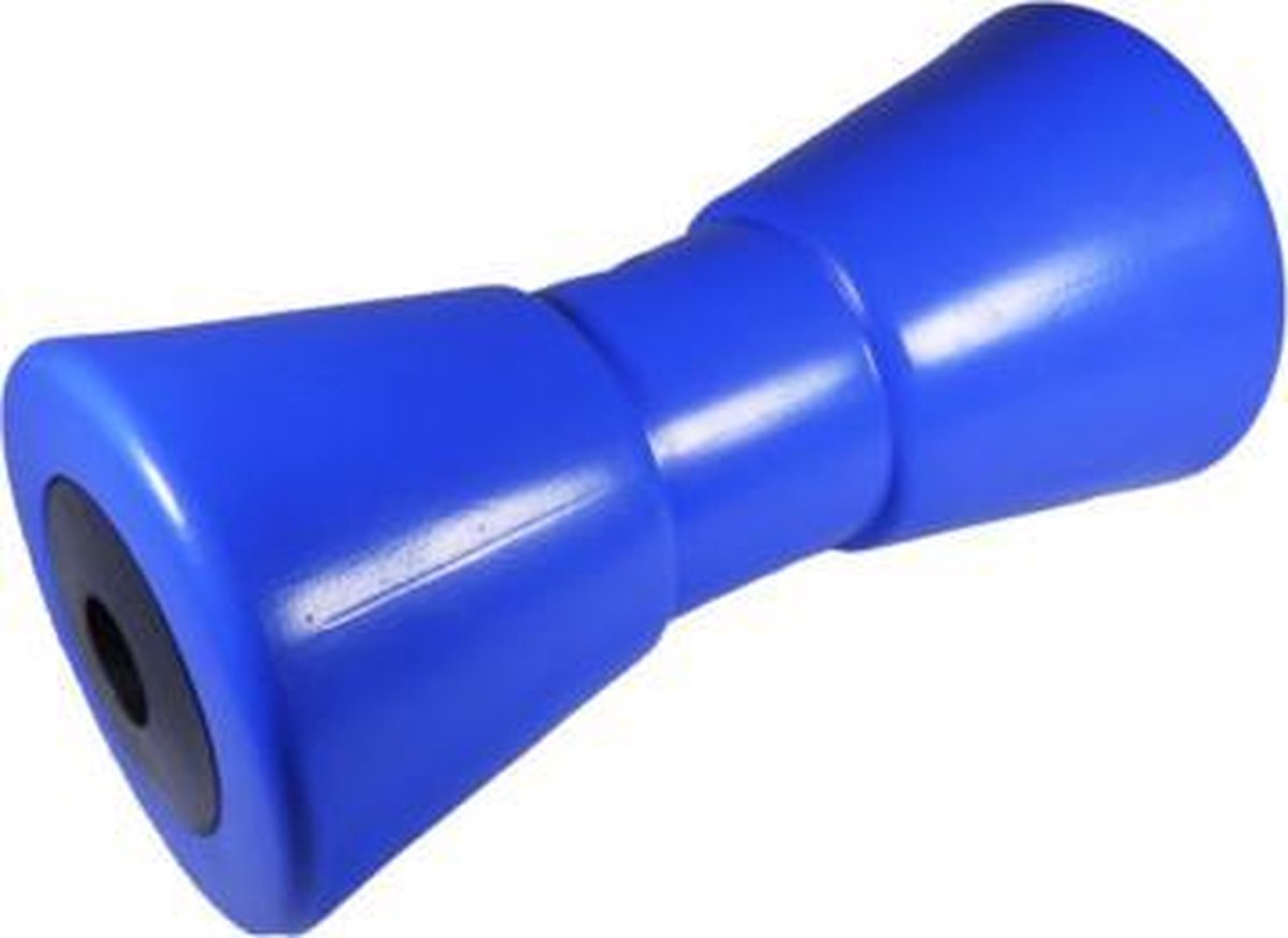Boottrailer bootrol kielrol 200x95mm Ø21mm conisch P.P. blauw