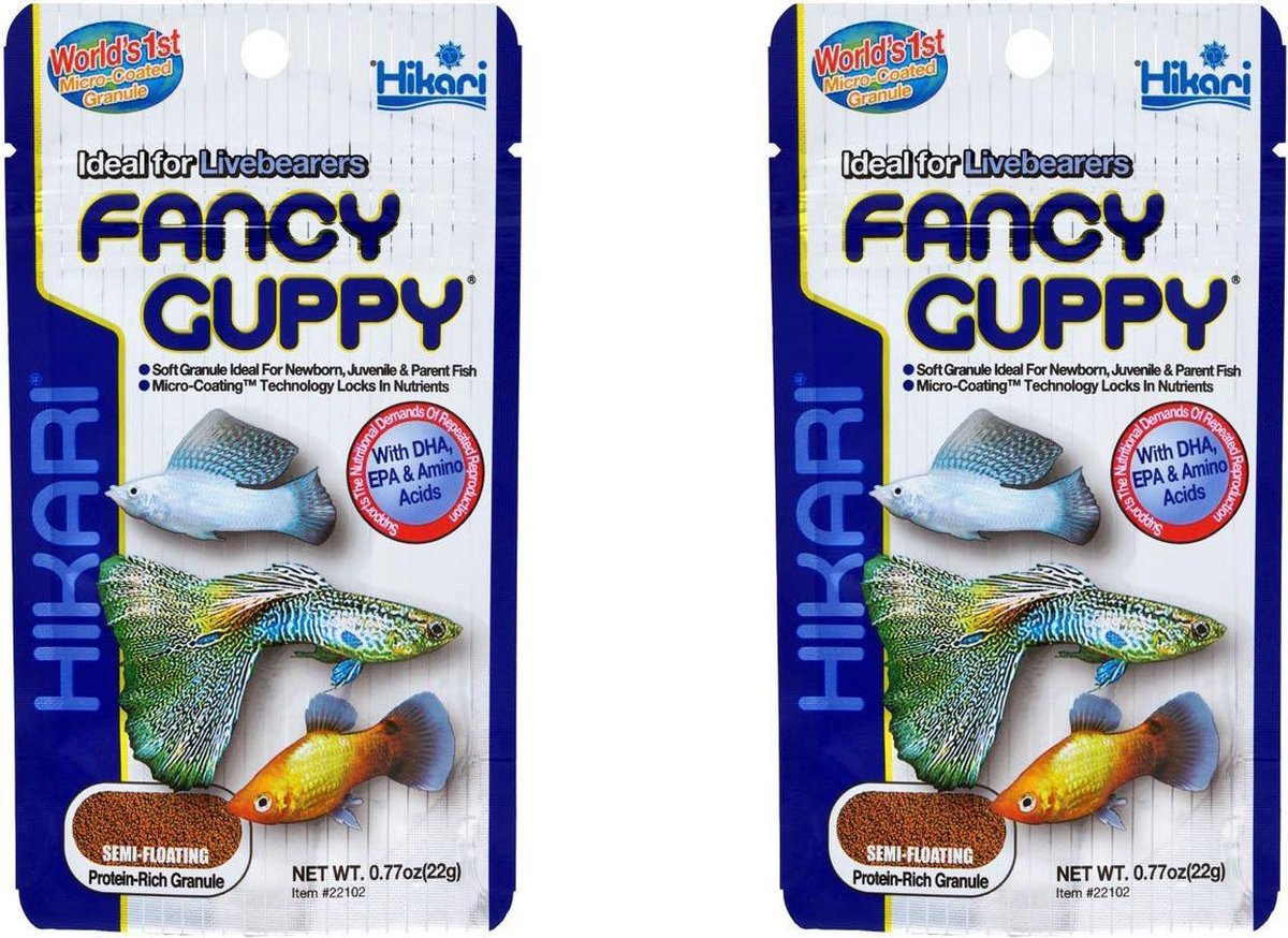 Hikari Guppy food 22 gram per 2 zakjes