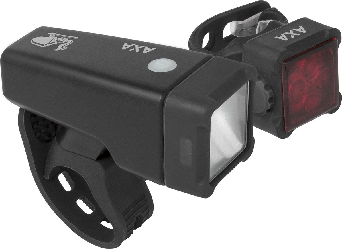 AXA Niteline T4R Fietsverlichtingsset - USB - LED