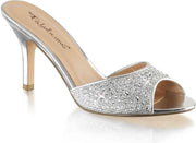 Fabulicious Muiltjes met hak -39 Shoes- LUCY-01 US 9 Zilverkleurig