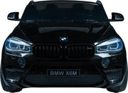 Elektrische Kinderauto BMW X6M Zwart 12V Met Afstandsbediening 2 Persoons Auto