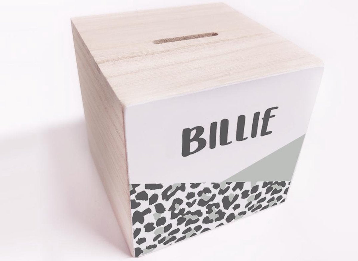 BrandLux Spaarpot | Leopard mint