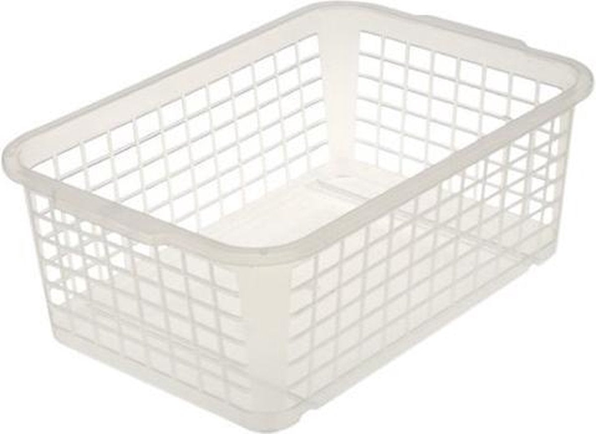 STABELBAAR MANDJE 30X20X11 TRANSPARANT KEEEPER OK 10126