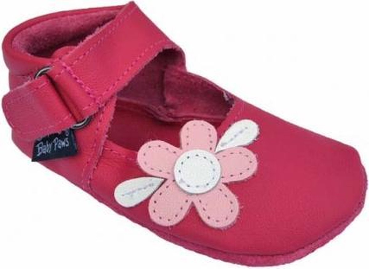 Baby Paws babyslofjes Holly Fuchsia  maat 1 = ( 10