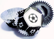 PME Foil Baking Cups Black Football Pk/30