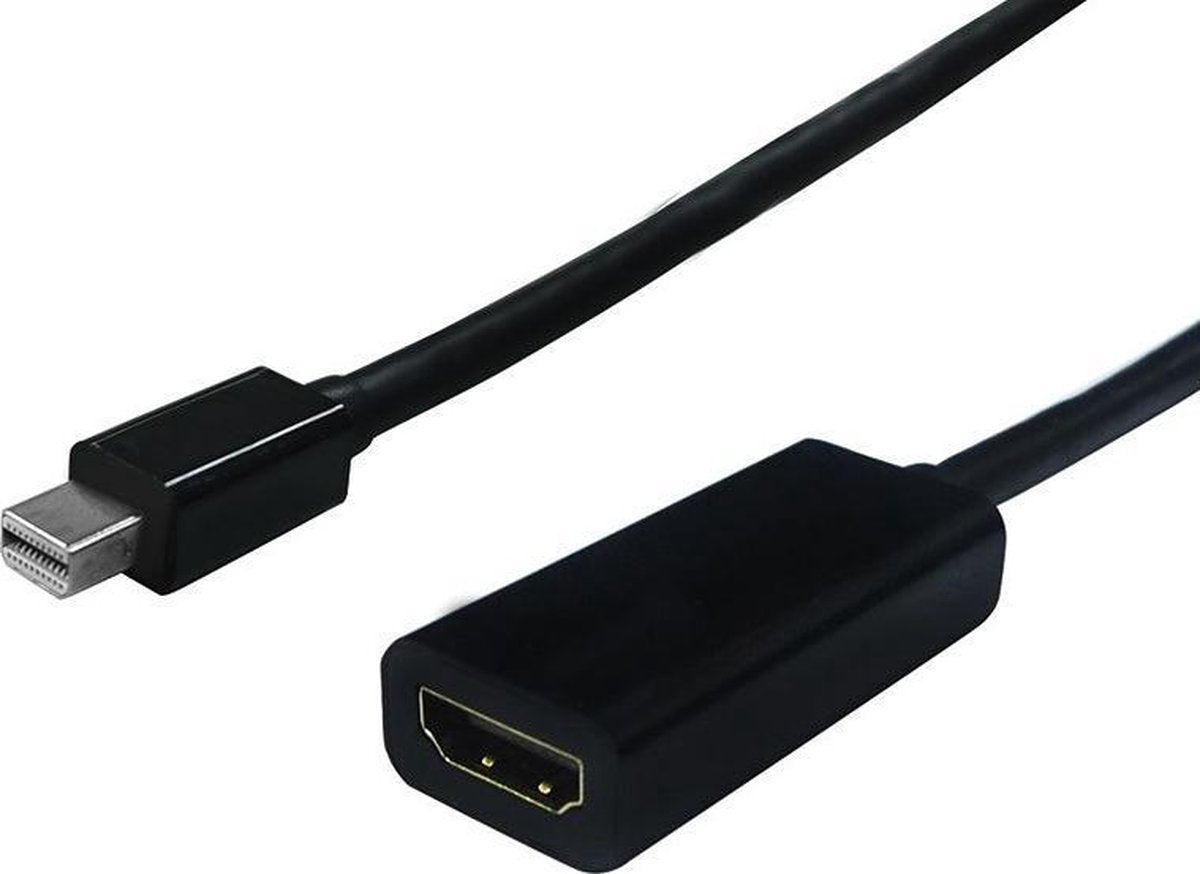 Standard Mini DisplayPort 1.2 naar HDMI 1.4 adapter (4K 30 Hz) / zwart - 0
