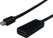 Standard Mini DisplayPort 1.2 naar HDMI 1.4 adapter (4K 30 Hz) / zwart - 0