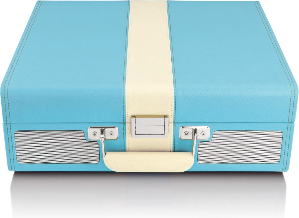 Classic Phono TT-33 - Platenspeler Semi automatisch met twee speakers - Blauw