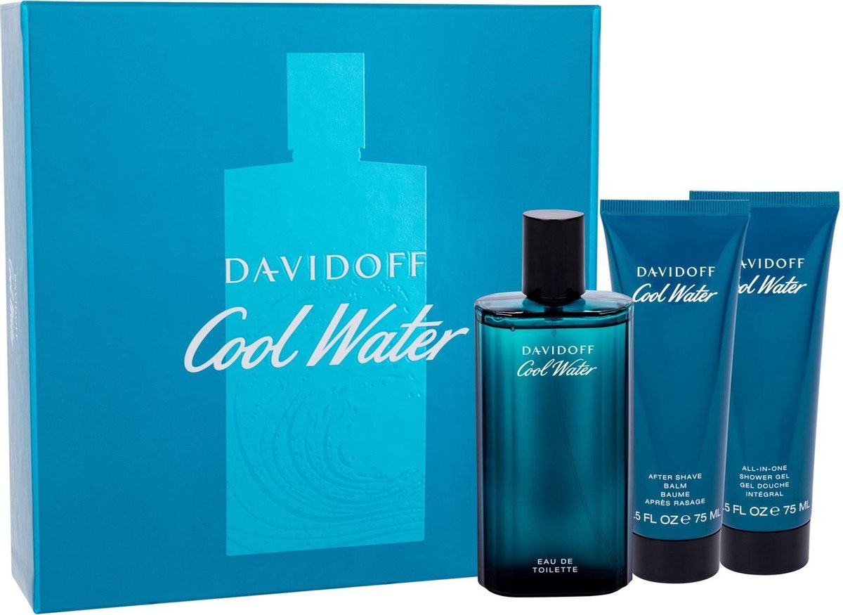 Davidoff Cool Water For Men Edt 125 Ml + Asb 75 Ml + Sg 75 Ml (man)