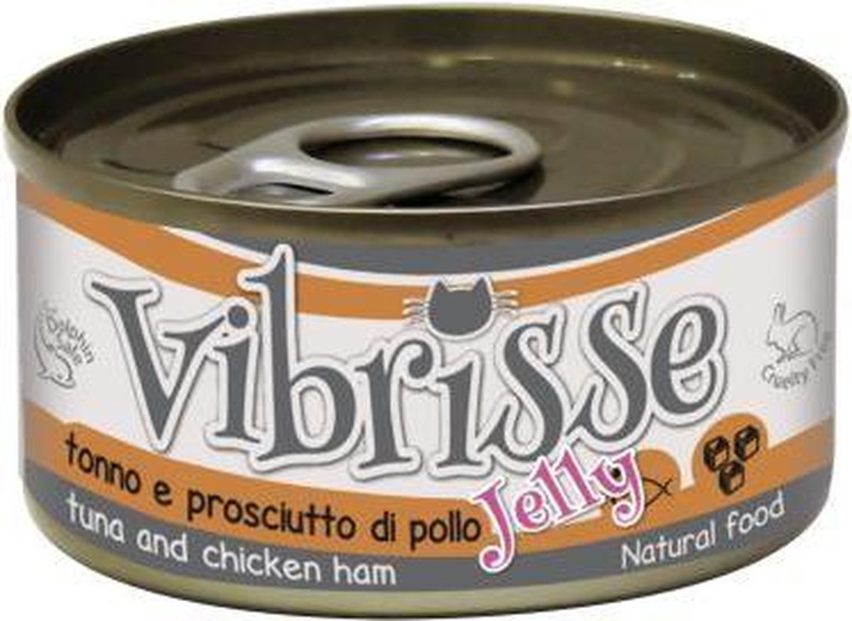 Vibrisse cat jelly tonijn / kip drumstick kattenvoer 70 gr