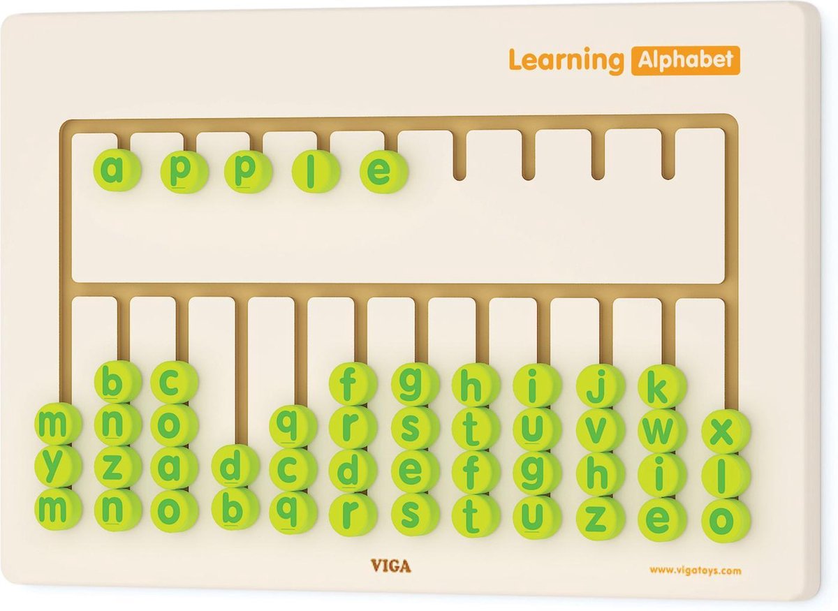 Viga Toys - Wand-Muurspel - Leer het Alfabet