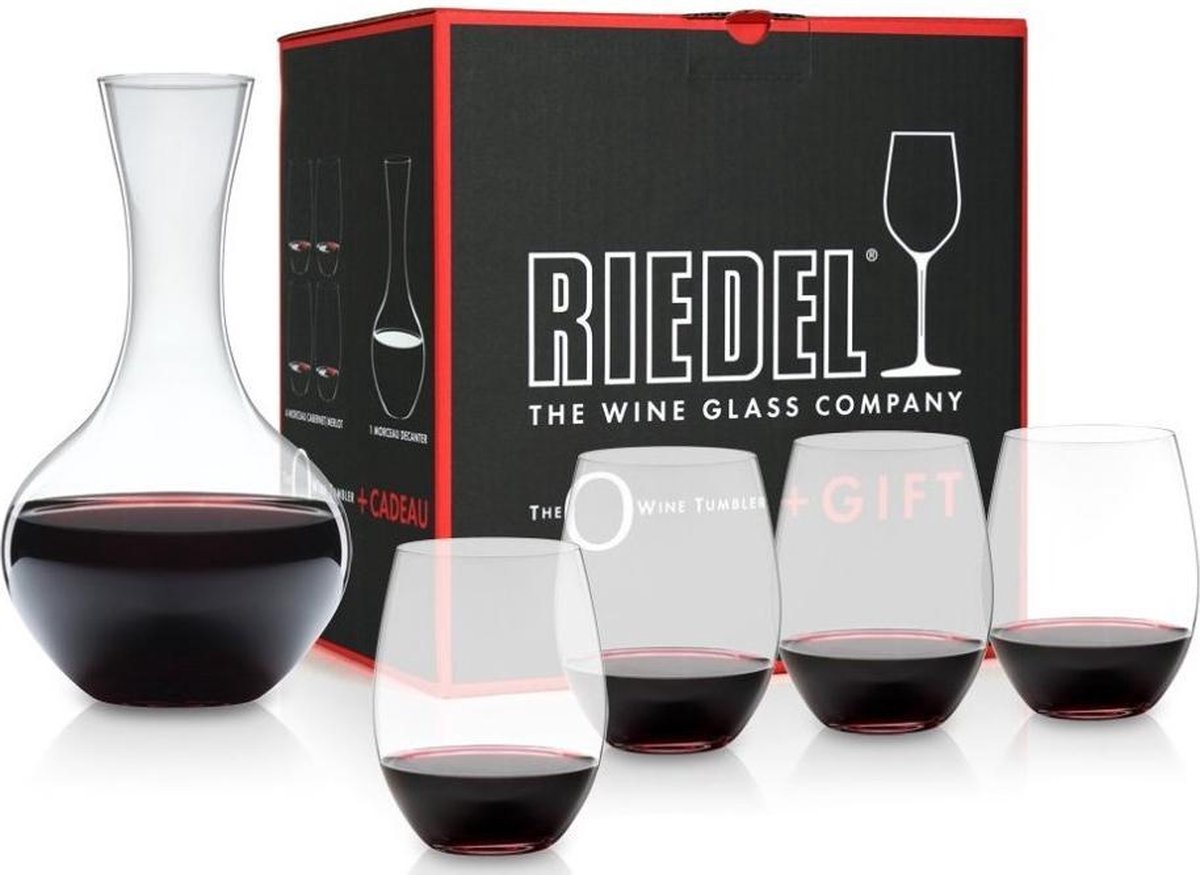 Riedel Syrah / Shiraz Wijnglazen O Wine + Decanteer - 4 Stuks