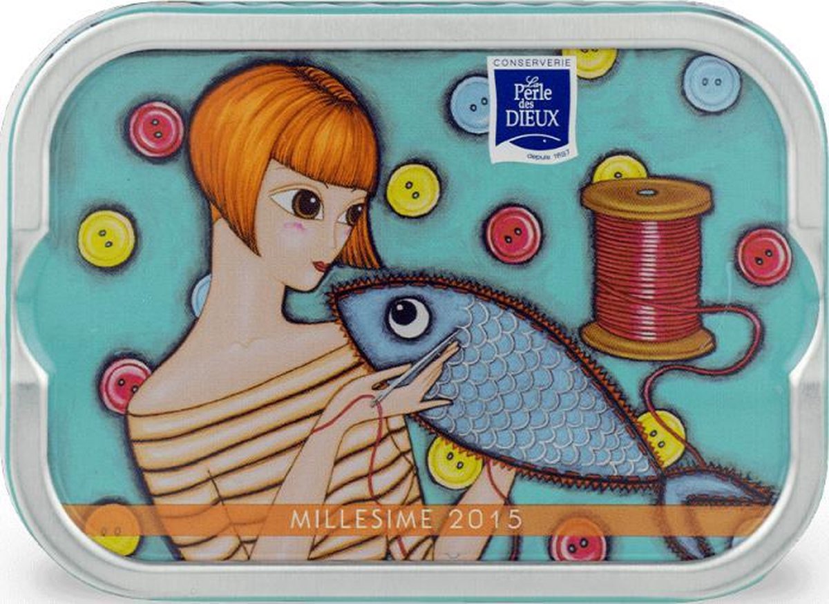 Sardientjes in blik La Perle des Dieux Sardines Joulin 2015