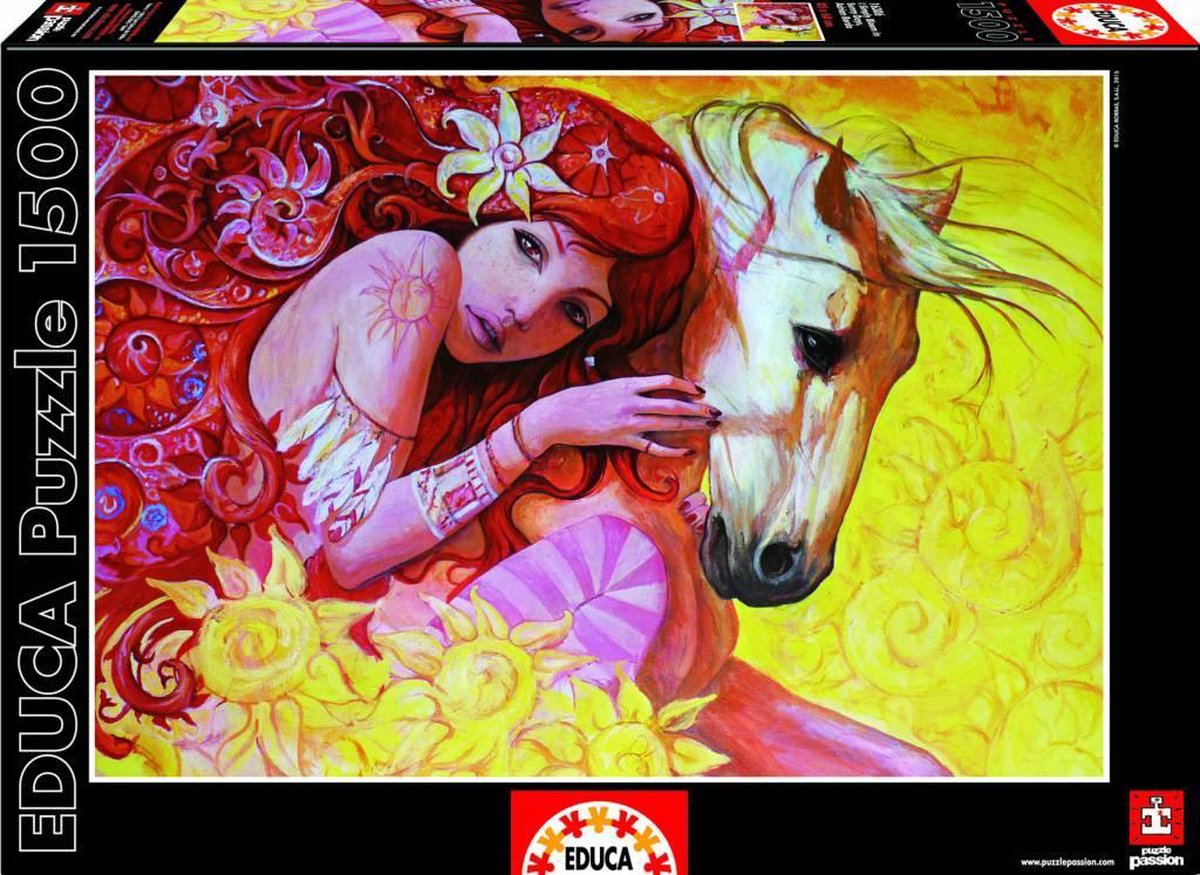 Educa - Vrouw op paard - 1500 stukjes