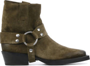 Bronx Vrouwen Suède  Cowboylaarzen / Laarzen / Damesschoenen 47272-cc - Taupe - maat 39