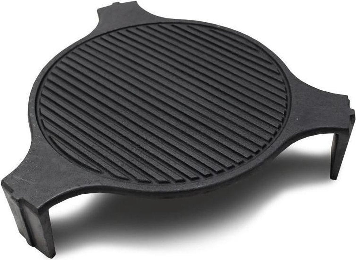 Smokeware Gietijzeren Grillrooster MiniMax  - Barbecuerooster - Gietijzeren bakplaat- Grillrooster - Bakplaat - Grill-Bakplaat- Ø 33cm - Geschikt voor Bigg Green Egg Mini Max
