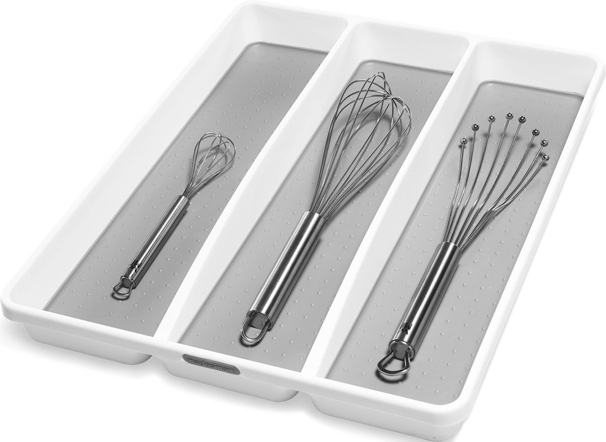 Madesmart Bestekbak - 3 vakken - Wit