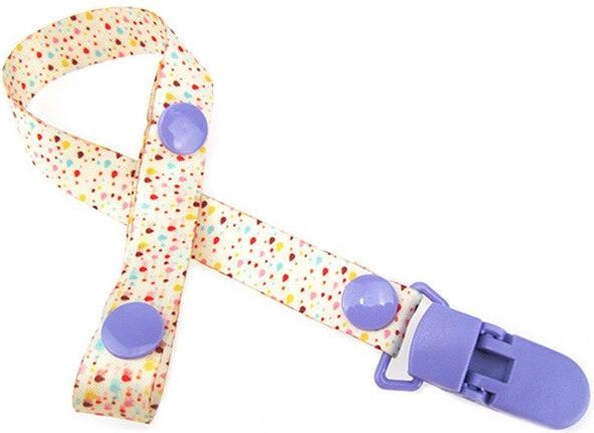 JillyBee - Speenkoord - Speen - Koord - Lila - Paars - Multicolor