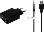 3A 3.5 mm pin lader. 1 m Oplaadkabel  en oplader adapter  stekker TUV gekeurd  Past ook op