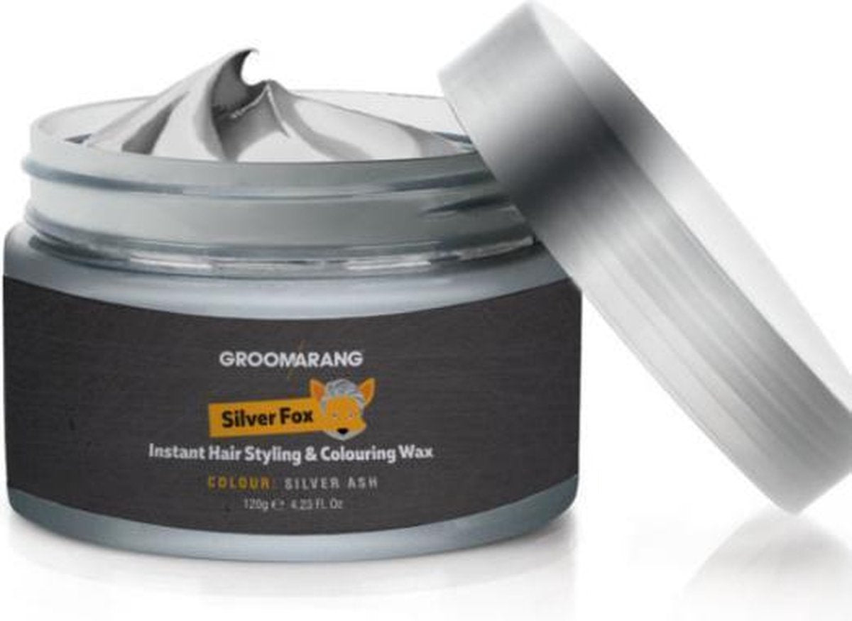 Groomarang Silver Fox - Haar Styling & Gekleurde Wax 120g