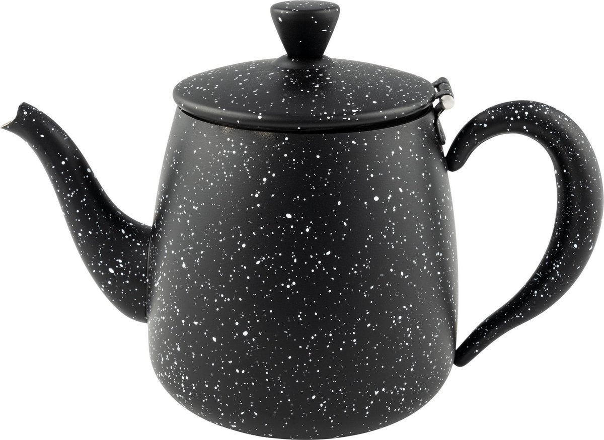 Cafè Ole Black Granite theepot - 1 liter