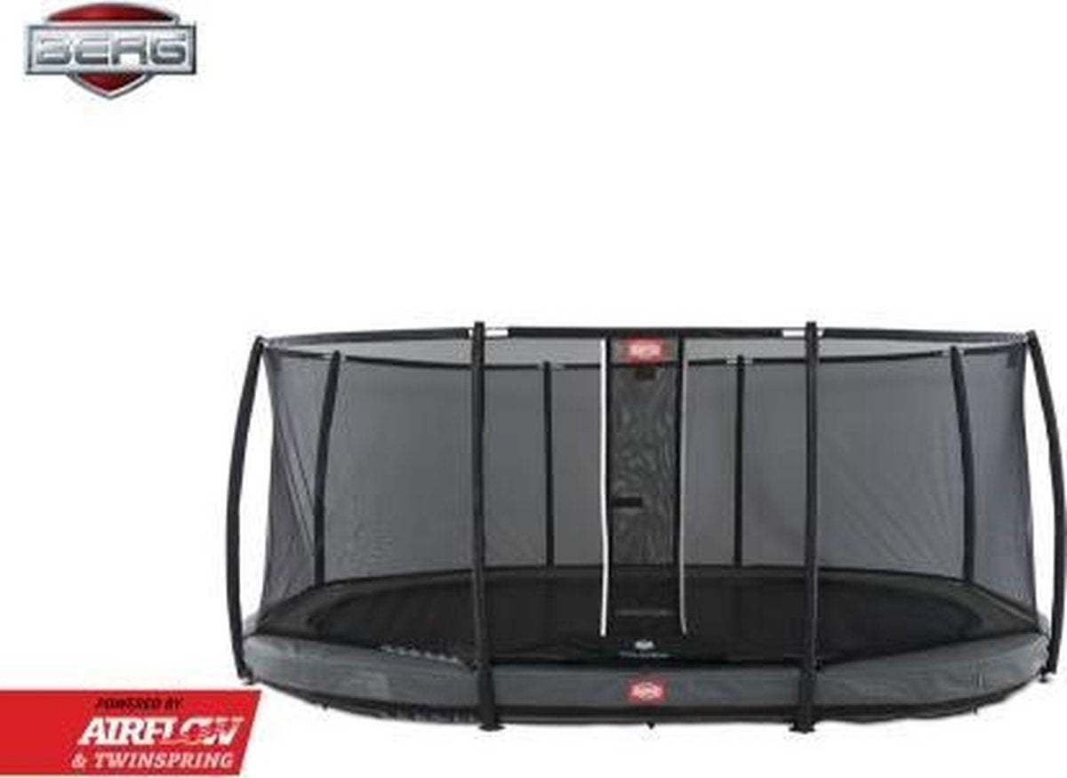 Trampoline BERG Grand Champion InGround 520 Grey + Safety Net Deluxe