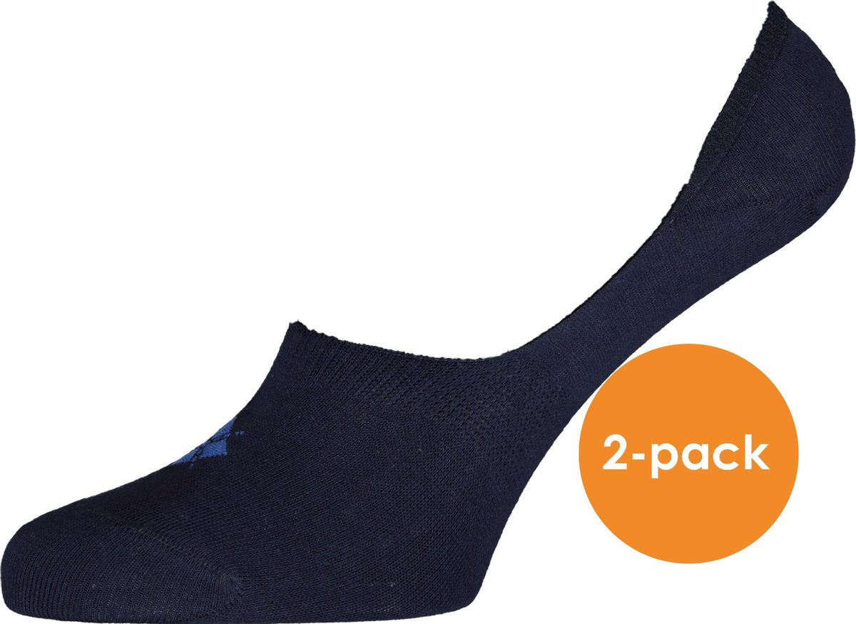 Burlington Everyday invisible herensokken (2-pack) - katoen - marine blauw -  Maat: 45-46