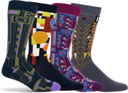 OZONE | Set van 4 Heren Sokken | Frank Lloyd Wright Collectie | Unisize | Comfort en stijl | Geschenkset | Tree of Life