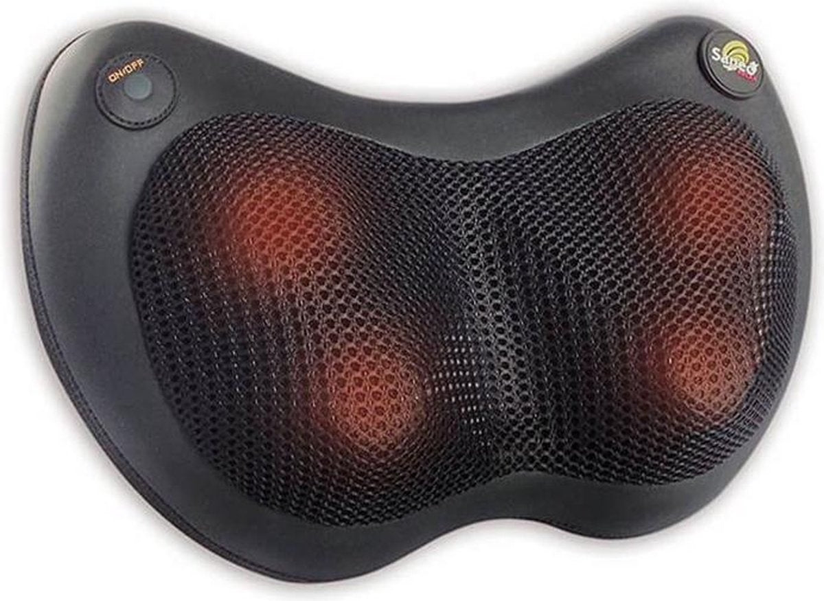 SaneoRELAX massagekussen massageapparaat met warmte en roodlicht funktie