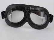 Zwarte pilotenbril helder glas