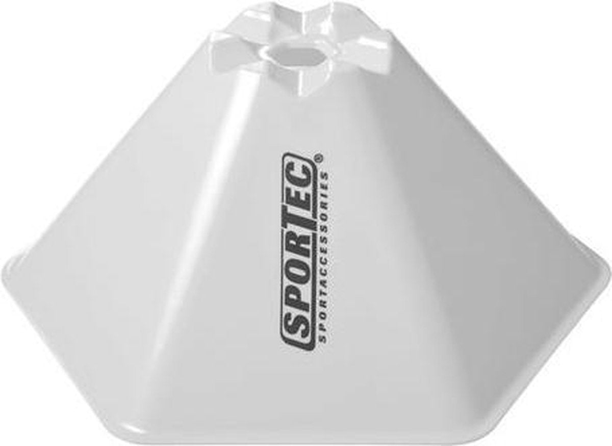 Afbakenbollen Hexagonaal Groot Set 10 Stuks Wit