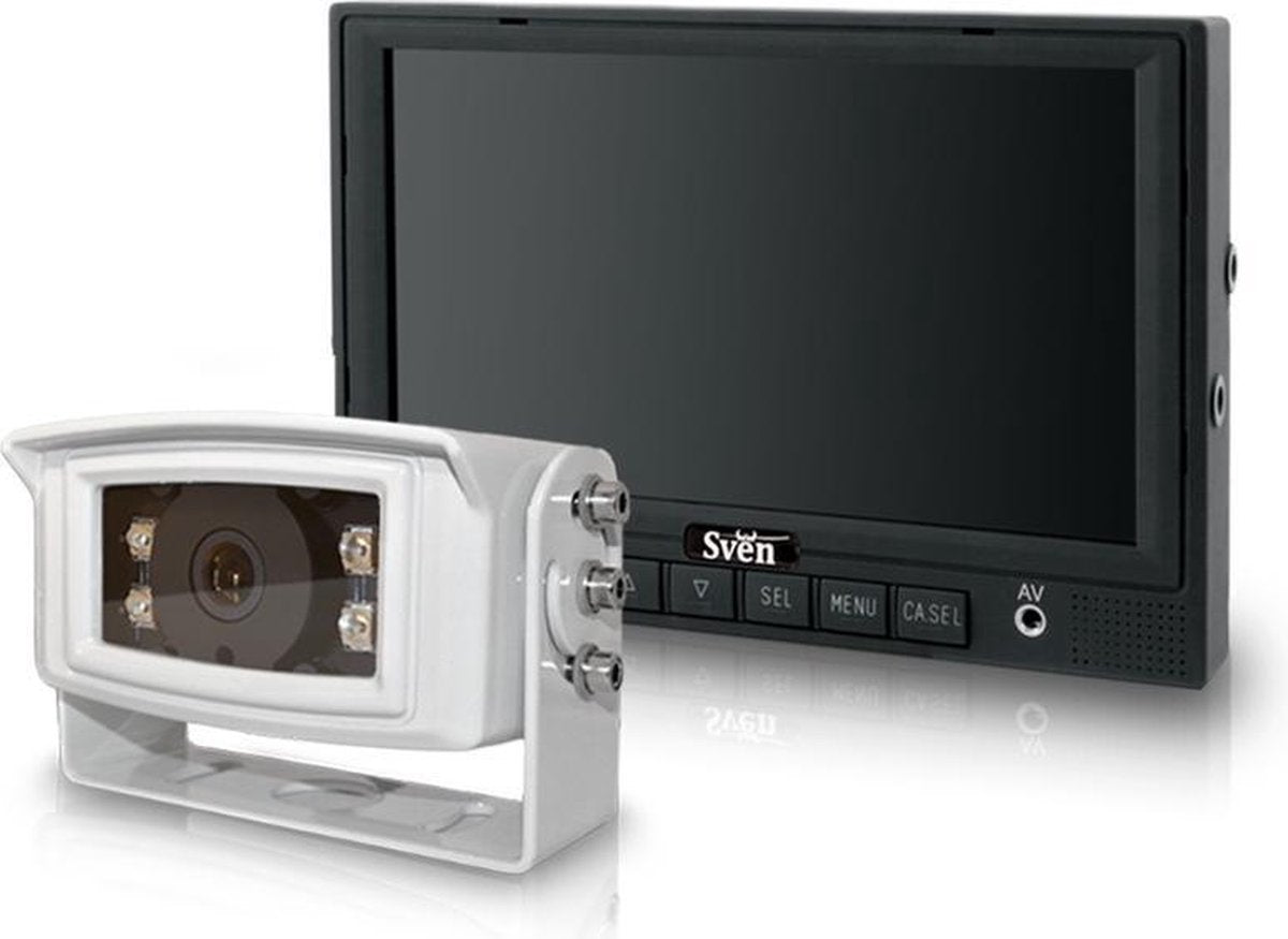 SVEN Professional Achteruitrijcamera Set 7 inch met Witte Camera