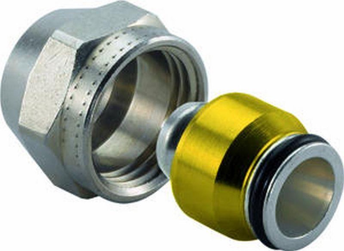 Uponor MLC klemkoppeling euroconus 25mmx3/4 BI met metalen tule