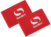 Sondico - scheenbeschermer bandjes - voetbal - 1 Maat - Rood/Wit