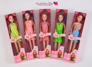 Speelpop Barbie - roze / paars haar