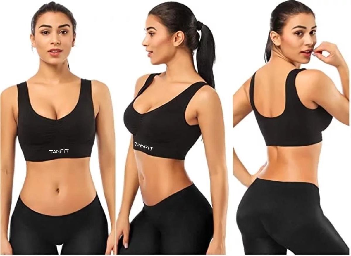 Summer Sale !! Tiener bh - zacht met uitneembare pads - M - zwart