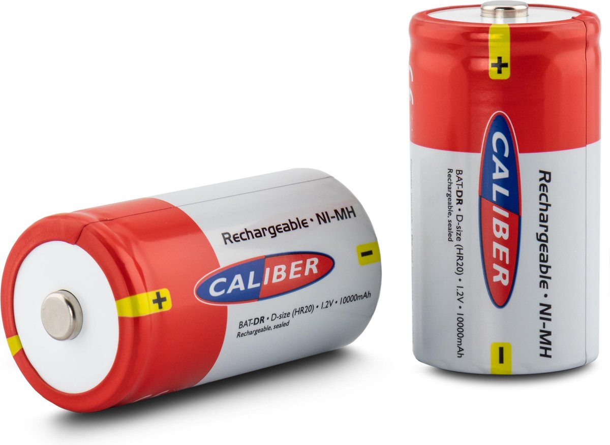 Caliber BAT-DR - D-formaat oplaadbare batterijen