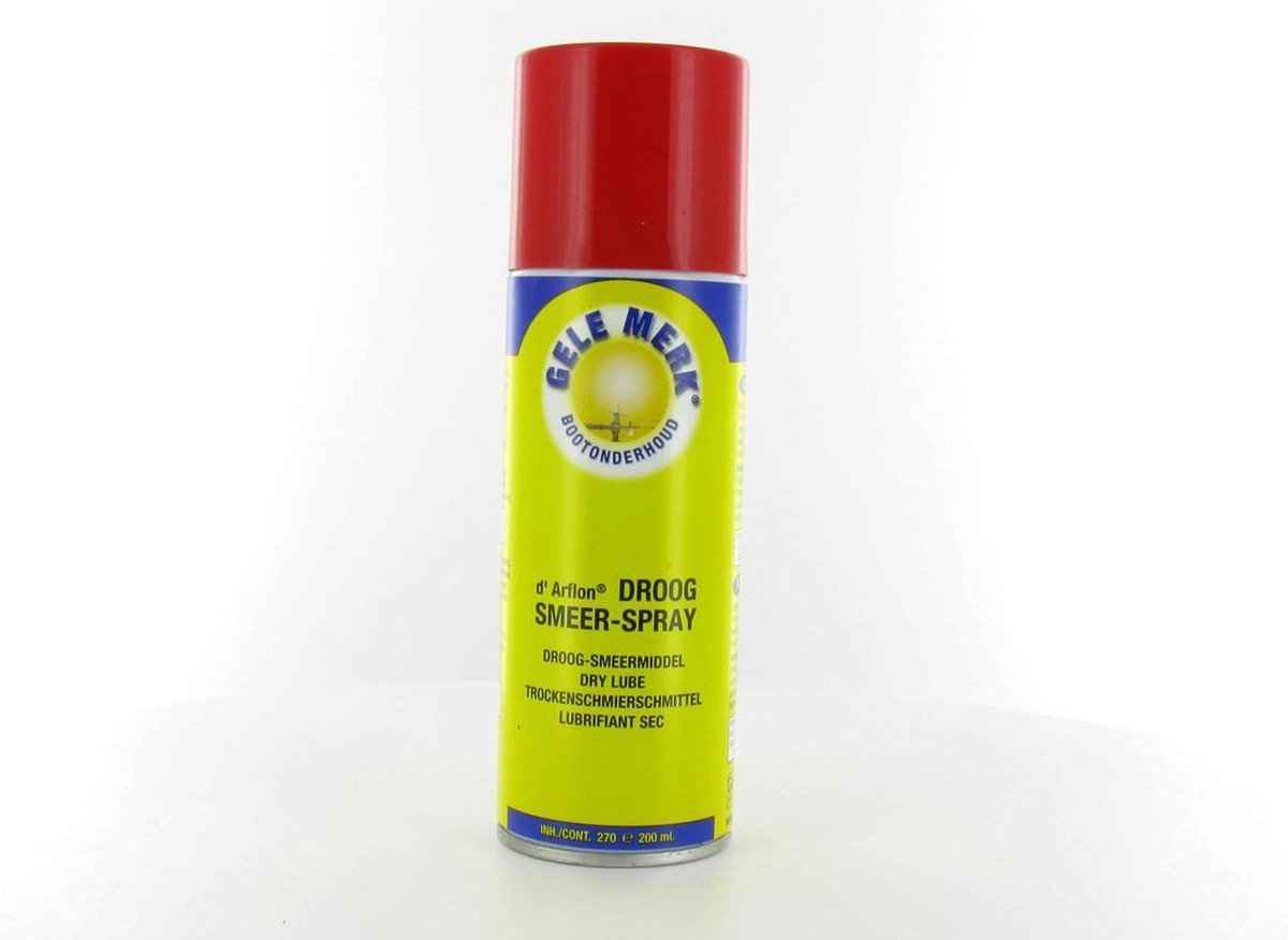 Gele Merk Droog Smeer Spray
