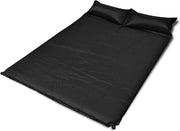 Slaapmat zelfopblazend zwart 190 x 130 x 5 cm (dubbel)