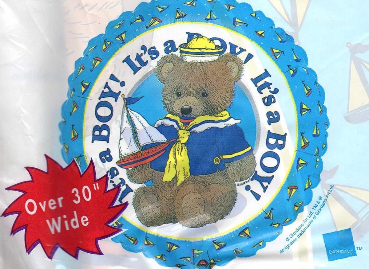 folieballon jumbo - it's a boy - geboorte jongen