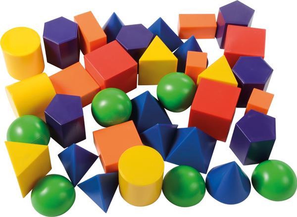 Geovormen gekleurd 36 stuks