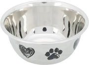 TRIXIE | Trixie Voerbak Hond Print Schets Hart Pootje Gepoedercoat