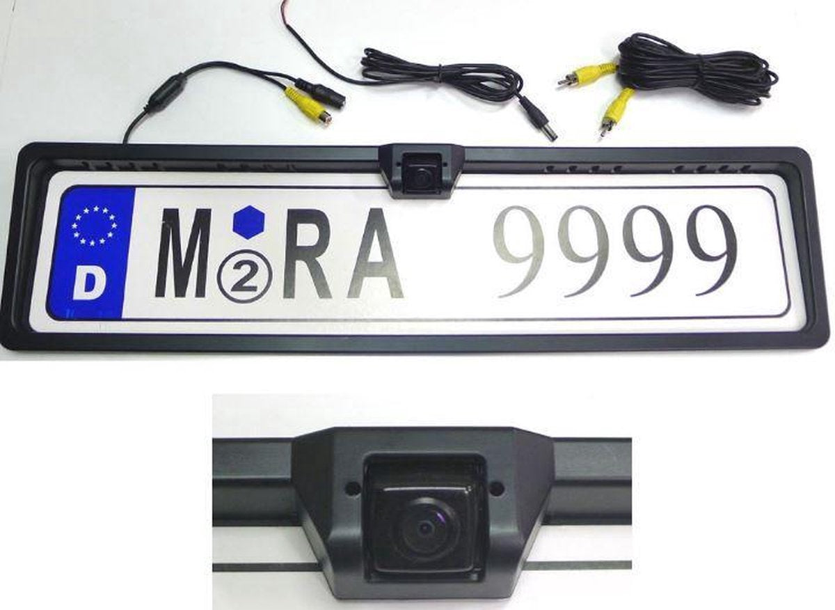 Universele Nummerplaathouder + 1/4 CCD kleuren camera