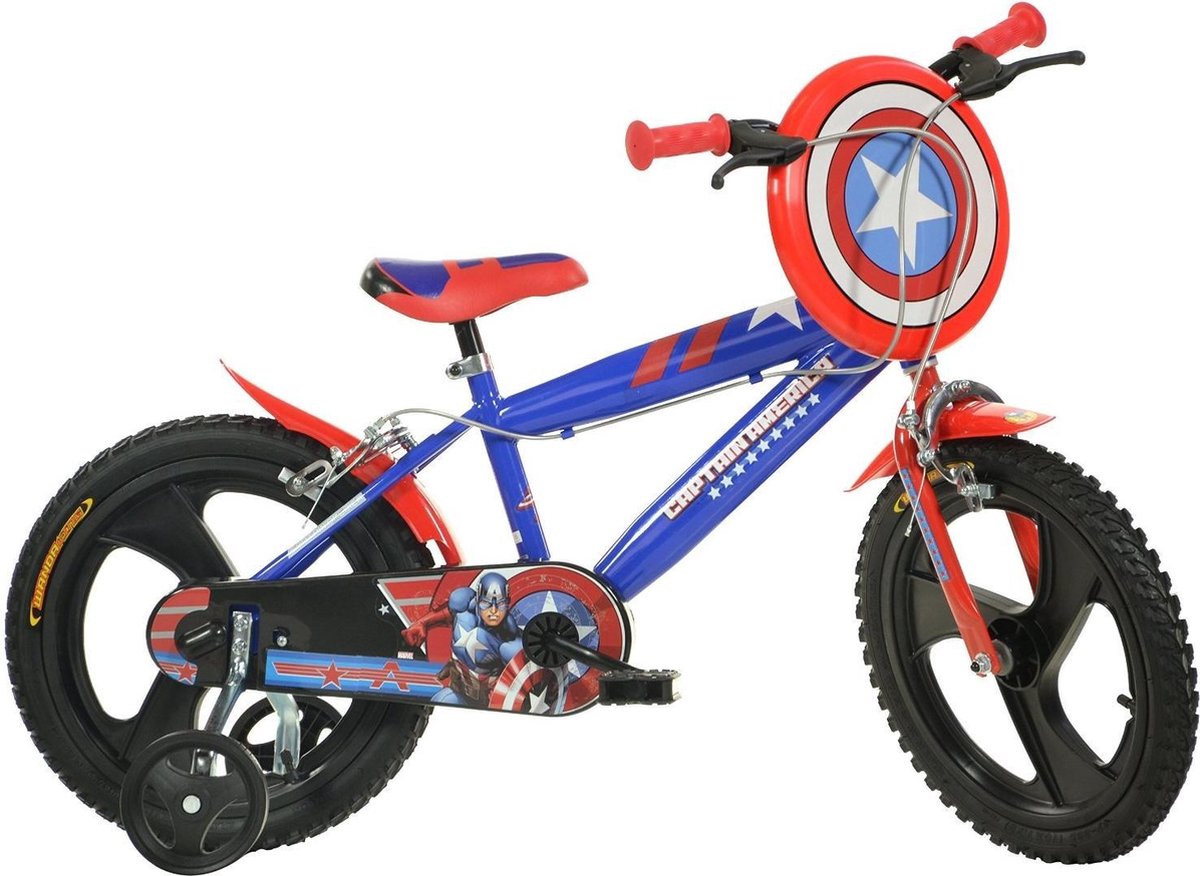 Dino 416ul-ca Captain America - Kinderfiets - Mannen - Blauw - 16