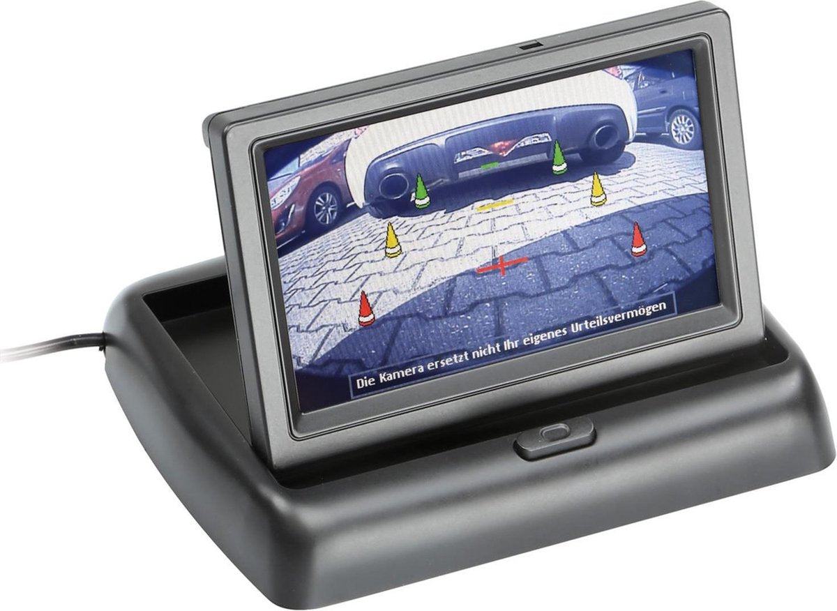 LCD klapmonitor 4.3" 2x RCA input Scherm 180° kantelbaar